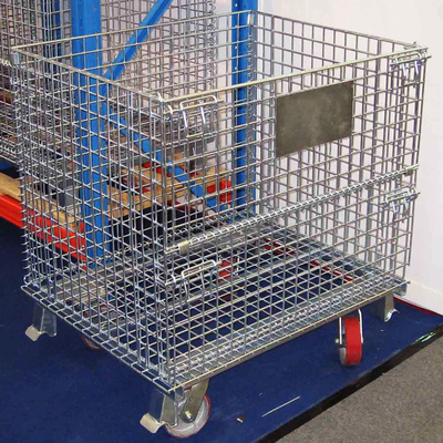 B05: ガルバン化ワイヤ網容器 折りたたみ可能な貯蔵庫 ケーブル容器