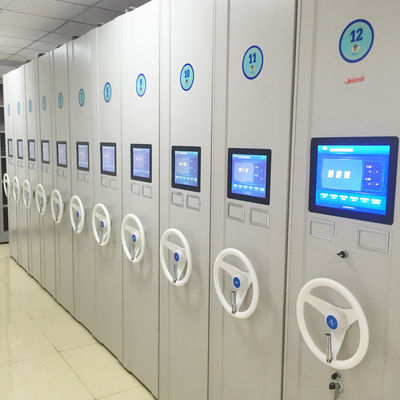 スマート 電子 モバイル 棚 知的 アーカイブ 収納 棚 鋼 知的 コンパクト 図書館 棚 収納 システム