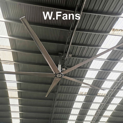 工場用大型産業用扇風機 衝突防止の刃を持つ大型HVLS扇風機