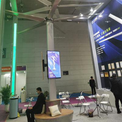 大型産業用立体扇風機HVLS 倉庫工場ワークショップのための高容量低速度
