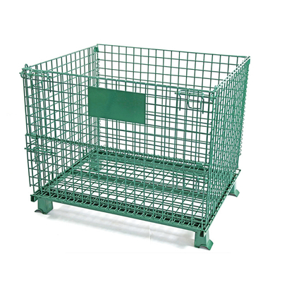 B42 物流倉庫用ストレージケージ ASRS 折りたたみ式ワイヤーメッシュコンテナ