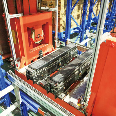 スタッカークレーン床支持型SRM保管・検索機 ASRS自動保管・検索システム