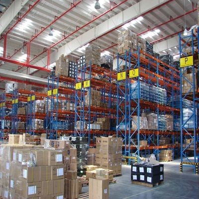 Q235 鋼材 ヘビーデューティー パレットラック 76.2mm ピッチ セレクティブ パレットラックシステム